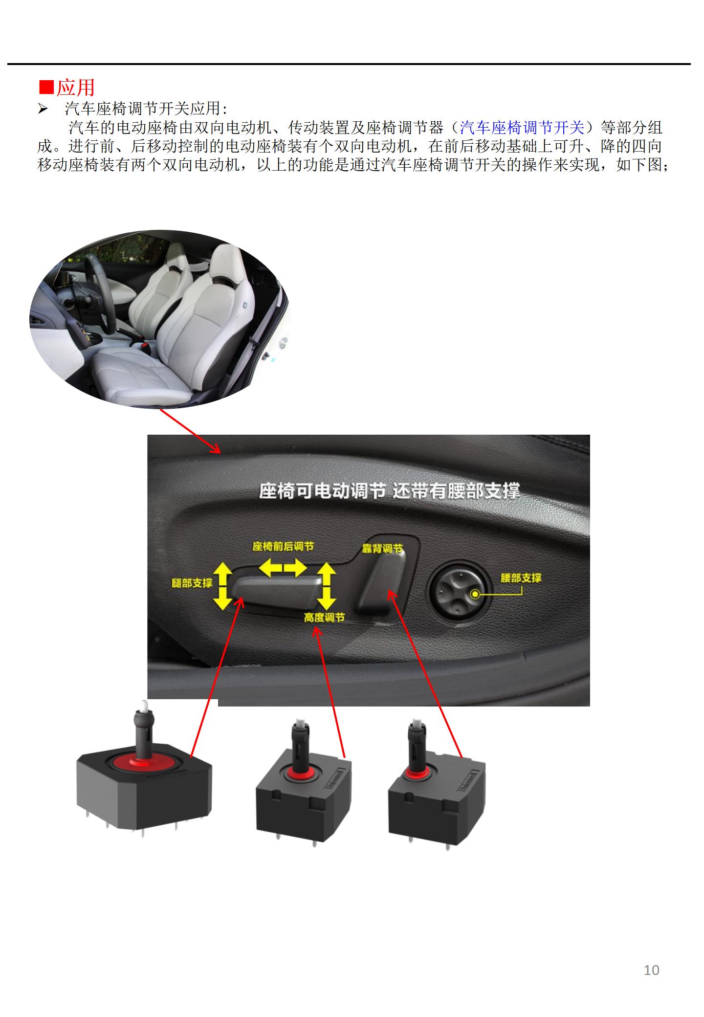 汽車座椅開關